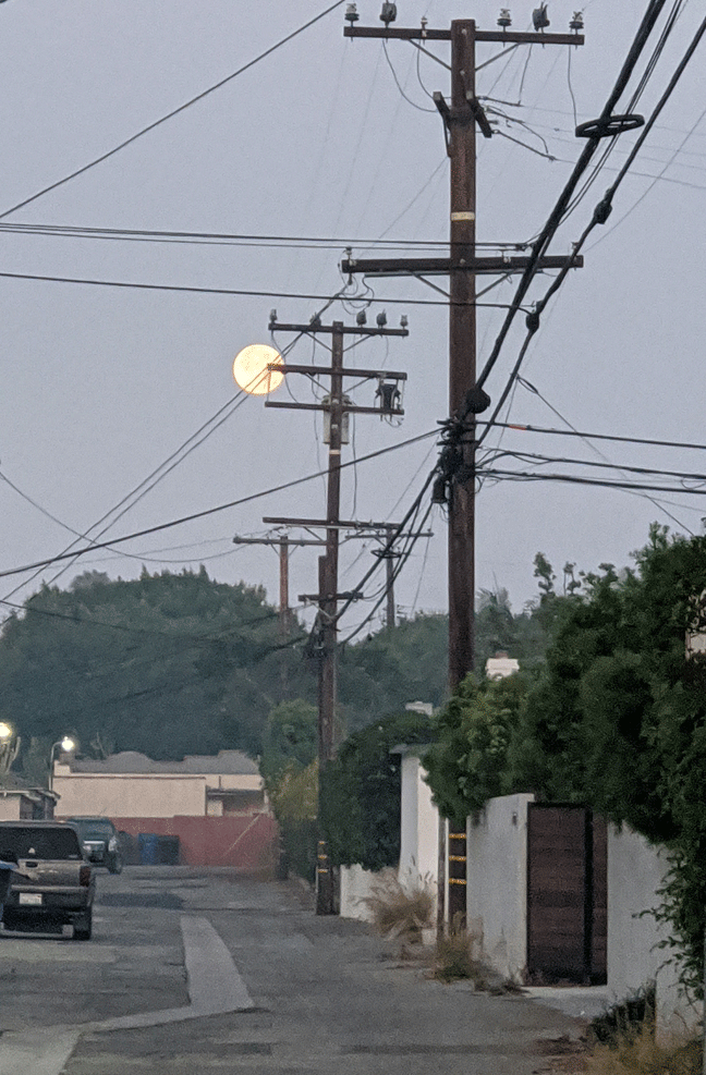 Full moon in alley