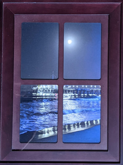 Pier through Window 11.75"x15.75